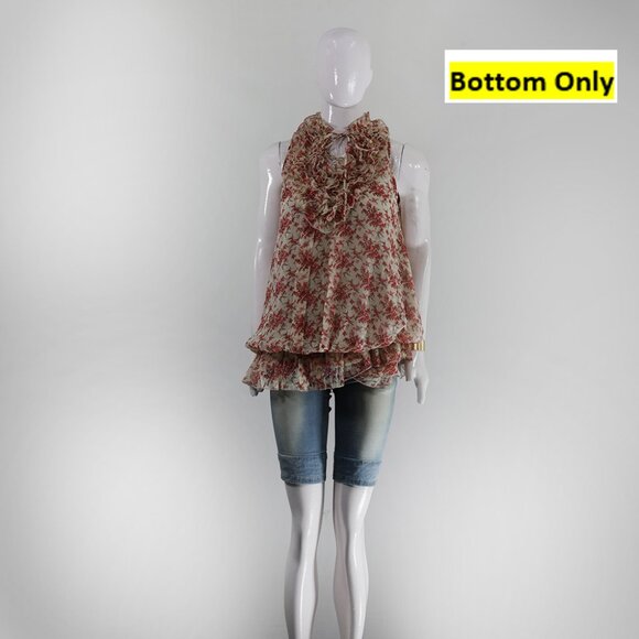 ZARA Woman Faded Denim Bermuda Shorts Casual Chic - Picture 1 of 5